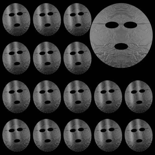 300 mascarillas faciales de conservación de película, mascarilla de plástico desechable para la retención de la humedad, cuidado de la piel natural de spa, cosmética cuidado facial, ideal para el
