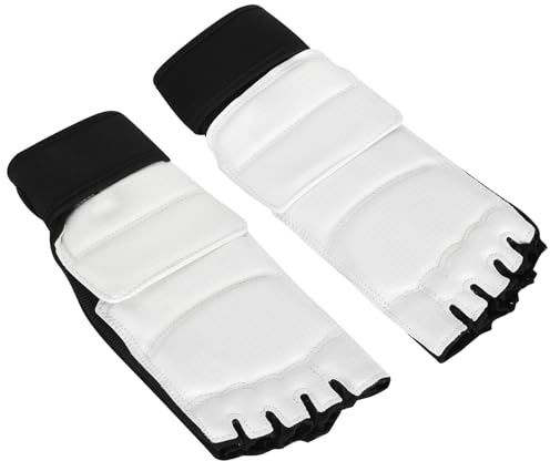 Generic Tobillera Protectora para Pies de Taekwondo para Niños Adultos, Protección para Pies de Entrenamiento para Gimnasio de Kickboxing, Material de PU Suave Resistente Al Desgaste, 2 Piezas (M