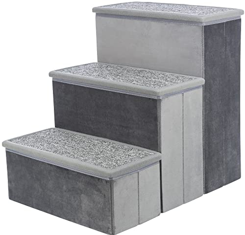 Treppe mit Stauraum, 34 × 45 × 50 cm, grau