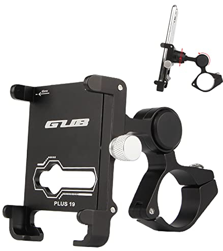 BSSOK Smartphone Handyhalterung Fahrrad Motorrad (Universal) Aluminiumlegierung, Wasserdicht, 360° Drehbarer Verstellung, Handy Halterung Fahrrad Lenker (für Telefon 3.5-7.2 Zoll)