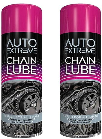 2X 300ml Auto Extreme Motorcycle Chain Lube Spray Grease Oil Lubricant For bike, Car