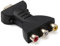 Shinekoo HDMI-Stecker auf 3 Cinch-Buchsen, Adapter, AV, Audio, Video, Konverter, TV, DVD, Projektor, Heimkino-Anschluss, 720 & 1080P für PC-Projektor, Tablet, Computer