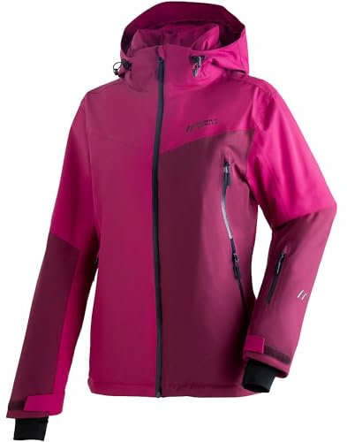 Maier Sports Nuria, Warme Damen Skijacke, Wasserdichte Winterjacke mit 2-Wege-Stretch, mTEX Wetterschutz und mTHERM für hohen Wärmerückhalt, PFC-frei, Lila, 20