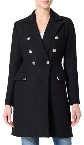 Morgan Femme Manteau long noir en laine Taille 40