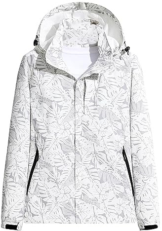 Chaqueta cortavientos para mujer forrada cálida con capucha chaqueta de lluvia ligera impermeable chaqueta funcional transpirable chaqueta cortavientos tallas grandes chaqueta softshell larga para
