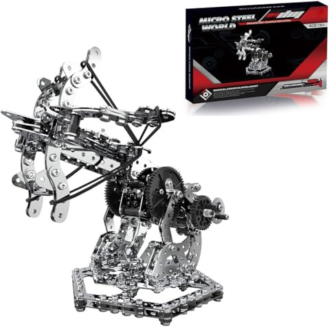TechSpieler Puzzle in metallo 3D, modello balestra con drago, set da costruzione, pezzo inciso, modello di montaggio, regalo per adulti (Start Soft Gel/812 pezzi)