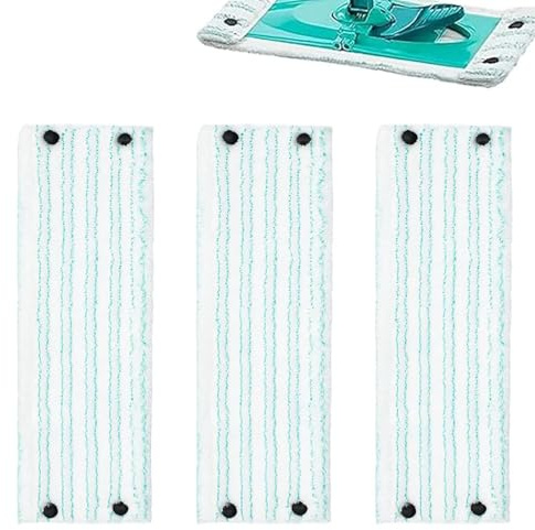 3 Stück Bodenwischer Ersatzbezug, Wischmopp Bezug Kompatibel Mit Leifheit Twist M Micro Duo, Wischbezüge Ersatz Mikrofaser Ersatzbezug für Böden