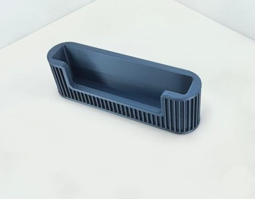 Generico Porta Biglietti da Visita Moderno, Design con Texture, Supporto da Scrivania Artigianale, per Ufficio e Reception (BLU)
