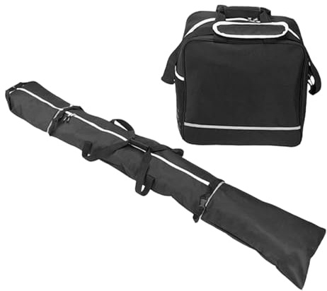 Ronyme Bolsa combinada para Snowboard y Botas, de poliéster, fácil de Usar, para Transportar y Reparar Piezas. Fabricada en Tela Oxford Negra, Ideal, Longitud 168 Cm