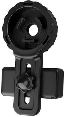 Telescope Phone Adapter Unviersal Cell phone Mount for Binoculars Monocular Microsope Spotting Scope Telescope Astronomical Telescopes Smartphone Holder Clip Bracket fits Almost of Mobile Phones