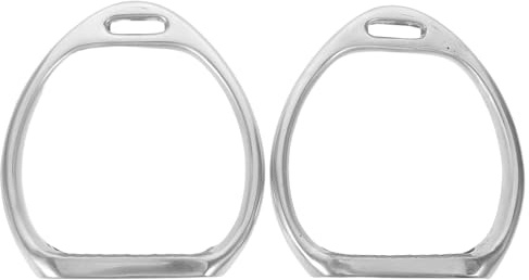 HOMOBABE Aluminiumlegering Häststigbyglar med Halkfri Yta för Engelska Sadlar Ergonomiska Ridutrustning för Grepp och Långvarig vid Western Engelska Ridningar