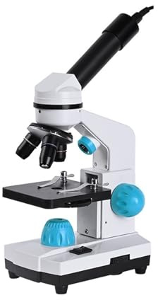 Microscopio, Microscopio Biológico HD Zoom 2000x + 13 Uds. De Accesorios + Ocular Electrónico Monocular Laboratorio De Estudiantes Educación LED USB(Package 4)