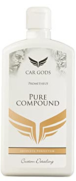 Car Gods Pure Compound Colour and Clarity Restorer 500ml - Hand or Machine Use For Paintwork - Metamorphic Formulation Smooth Uneven Scratched Areas Restore Paint Finish Easy To Use Pre Wax Treatment