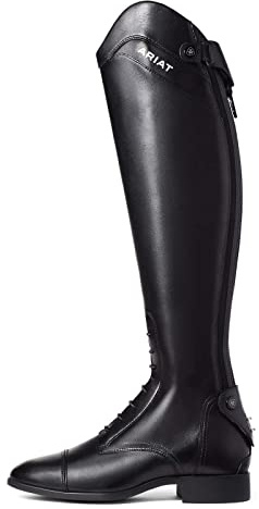 ARIAT Womens Palisade Riding Boots Black - Premium full-grain leather upper - Moisture-wicking sock liner