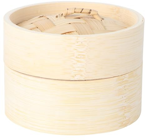 Alipis Vaporera De Madera Redonda Con Tapa Ajustada Para Cocción Al Vapor De Postres Dim Sum y Bollos Para Cocina Asiática Eventos y Hogar