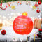 Vmxlso Aufblasbare Weihnachtskugeln LED, 60 cm, Große Weihnachtskugeln mit 16 Farben LED Licht, Fernbedienung, Wetterfeste Weihnachtskugeln, Weihnachtskugel XXL Outdoor für Weihnachtsdeko Hof, Garten