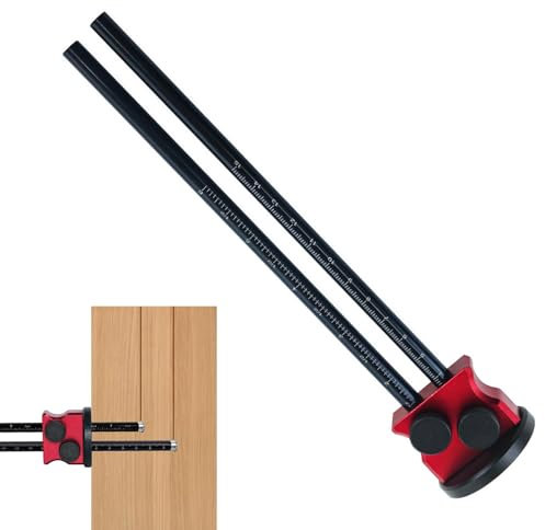 Yplkm Strumento calibro di contorno, calibro di marcatura per la lavorazione del legno | Strumento per tracciare il metallo Strumento per tracciare con doppia scala - Strumenti da carpentiere in lega