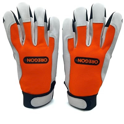 Oregon Technical Working Gloves – Protective Safety Gloves for Forestry, Gardening & Outdoor Work, Cut and Abrasion-Resistant with PU-Coated Reinforced Palm and Fingertips, CE-Certified – Size X Large