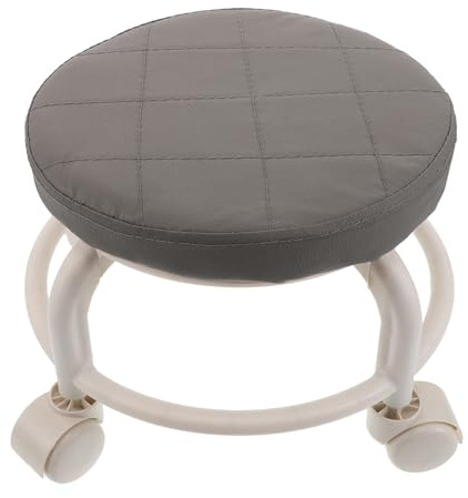 IMIKEYA Tabouret à roulettes Bas Pivotant Repose Maison Bureau Garage avec roulettes