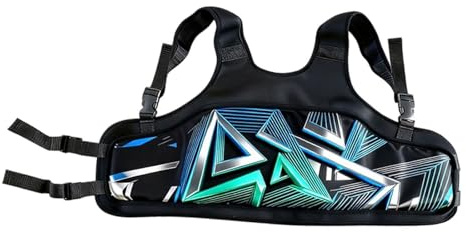 Karting Rib Protector, Ergonomic Foam Chest Guard with Adjustable Straps | Breathable foam padding, shock-absorbing, adjustable shoulder straps, ergonomic fit, for adults & children, karting