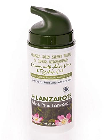 Aloe Plus Lanzarote Crema viso Aloe e Rosa Selvatica 100 ml