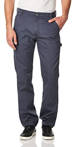 Dickies Men's Regular Tough Max Duck Carpenter Pant, Stonewashed Diesel Gray, 30W x 30L
