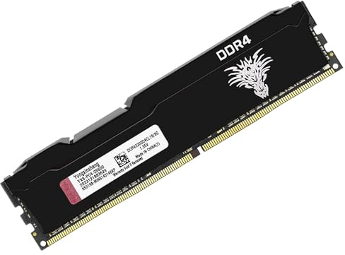 DDR4 3200MHz 8GB Desktop RAM PC4-25600 UDIMM Non-ECC Unbuffered 1.35V 288 Pin CL16 PC Computer Memory Upgrade Module Support XMP 2.0 Auto Overclocking (Black)
