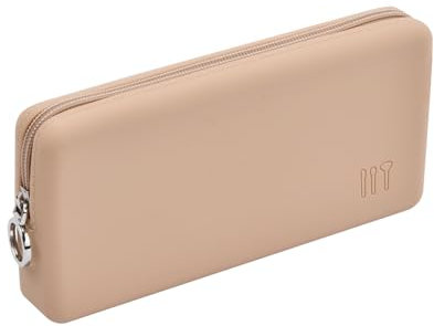 Mjuk silikon resa kosmetikväska, vattentät make-up förvaringsväska, hygienartiklar arrangör för resor, vänlig sminkväska med dragkedja, färg, simple