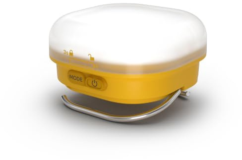 Silva Camping Lantern Rechargeable USB-C - Tent Light Glow Recharge - 350 Lumen & 4 Brightness Levels - White & Warm Light - 156h Burn Time - Water-Resistant Rechargeable Camping Light for Outdoor