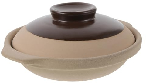 Zerodeko Cazuela De Cerámica Para Cocinar 20 Cm De Barro Tradicional Olla Pequeña Hogar Material Cerámico Calentamiento Uniforme Uso Doméstico Utensilios Cocina