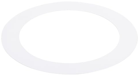 PATIKIL Foco Empotrable Marco, 197 x 240mm(ID*OD) Goof Anillo Panel Redondo para Empotrada GU10 Portalampara Iluminación Accesorio para Downlight Techo LED Pared Lámpara, Blanco