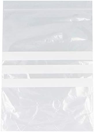 100 Large A4 9 x 12.75 / 228 x 320mm Clear Plastic Polythene Resealable Gripseal Bags With Write On Panels - Grip Press Seal Lock Packing Packaging Storage Pouches White Labelling Strips