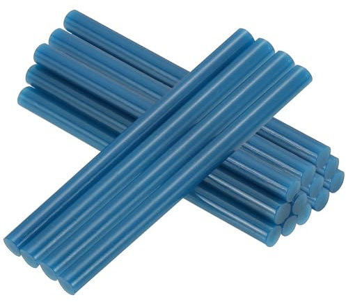 PATIKIL 4x0.27 Inch Hot Glue Sticks, 16 Pcs Hot Glue Gun Sticks Mini Hot Melt Adhesive Glue Stick for DIY Art Craft Repairs Festival Decoration, Blue
