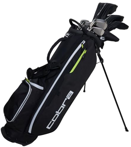 COBRA Fly XL Steel Golf Package Set - Complete Golf Set With Stand Bag - Driver - Fairway Wood - Hybrid - Iron Set - Putter