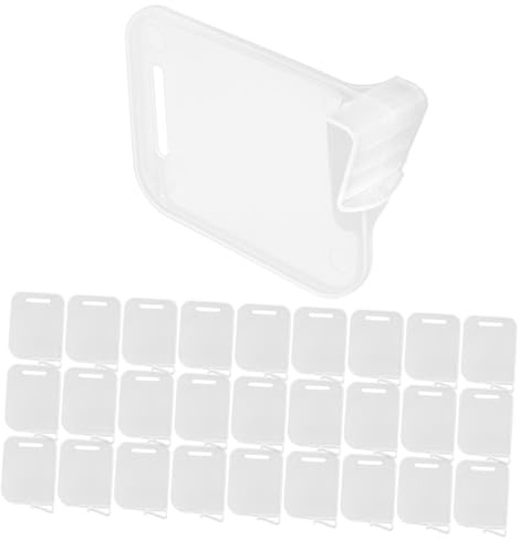 EPIGEIST Divisori per Frigorifero in Plastica Trasparente Multifunzione, Separatori Regolabili per Porta Laterale, Accessori per Congelatore e Organizzazione Alimenti, Set da 40 Pezzi