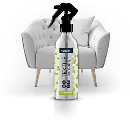 Hendlex Nano Spray Impermeabilizzante Per Tessuti, Scarpe e Tappezzerie 200 ml. Protezione contro vari liquidi e acqua.