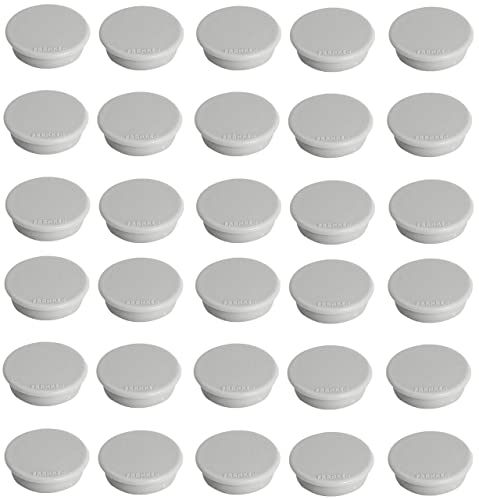 FRANKEN 30x Haftmagnete Magnet, 32 mm, 800 g (Grau)