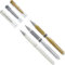 3er Bundle Gelroller uni-ball® SIGNO UM 153, Schreibfarbe: [Weiß] + [Gold] + [Silber])