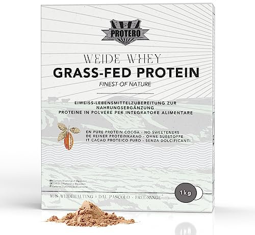Protero Weide Whey Kakao Protein | aus Weidemilch ohne Süßstoffe | ohne Soja - 1kg