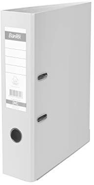 Bantex Ordner A4, Büroordner, Ringbuch, 5 cm Rückenbreite, 2-Ring-Mechanik, Dokumentenorganisator, Metall Kantenschutz, 15% mehr Kapazität als Standardordner, GRAU, 20er Pack, 100551797