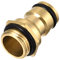 sourcing map Latón Grifo Rápido Conector M18 Macho Rosca Tubo Manguera Enchufe Adaptador Accesorio para Jardín Riego Sistema