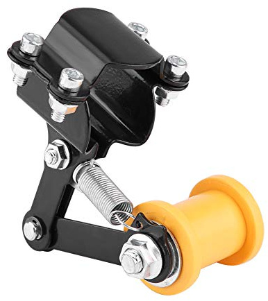 Kuuleyn Ajustador de Cadena de Motocicleta, 3,7-4,3 cm/1,46 - 1,69 Ajustador de Cadena Tensor Perno en Rodillo Accesorios modificados para Motocicleta(Regulador de Cadena/Negro)