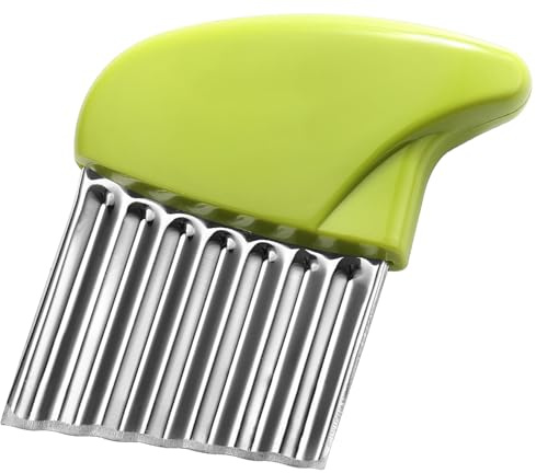 Crinkle Cutter Stainless Steel Potato Carrot Chip Vegetable Crinkle Wavy Chopper Cutter French Fry Slicer