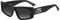 DSQUARED2 Icon 0007/S Brille, Black, 57 für Herren, schwarz