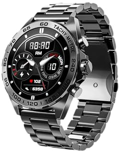 Beafon Smartwatch 501, Herren Armbanduhr, AMOLED Display 1,43“ (3,63cm), inkl. Sportband, Always On, Bluetooth Anruf, Sport Mode 100+, Herzfrequenz, Blutdruck, Schrittzähler, IP67, Schlafmodus