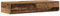vidaXL Rustikaler Nachttisch mit Zwei Schubladen | Altes Holz Finish Massivholz Altholz Kompakt 80 X 36,5 16,5 cm Ideal für Schlafzimmer Stauraum und Dekoration Holz Kleine Möbel Dekorative Schublade