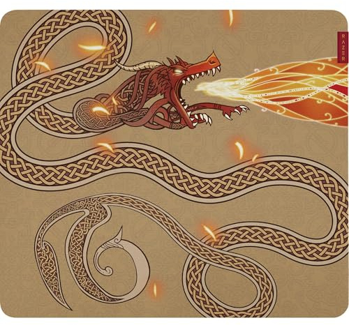 Razer Gigantus V2 L Counter-Strike 2 Dragon Lore - Tapis de Souris Gaming Souple pour Un contrôle Optimal - Micro-Tissage texturé - 450 x 400 x 3 mm - Caoutchouc antidérapant | Dragon Lore