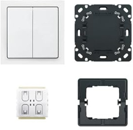 Busch-Jaeger 6716/01 UJ-84 Bluetooth Low Energy (BLE) smart switch Einsatz - Komplettset Komplettset, Studioweiß (2CKA006730A0154)