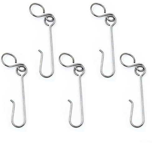 Jotekonoby 5Pcs Stainless Steel Welding Gas Bottle Belt Hook for Mapp Propane Cylinder Clip, Compatible with Cassette Gas Cans and Refill Cans, Si