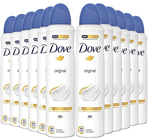 12x Dove Original Deo Deodorant Spray 250ml 0% Alcohol! 48h!